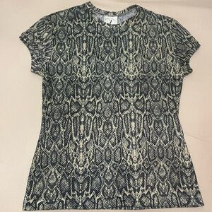 Vintage Todd Oldham Snake Print Top